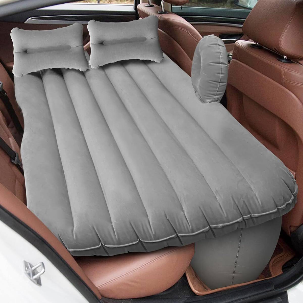 CSUNIVERSALL Car Air Mattress_Grey Car Inflatable Bed