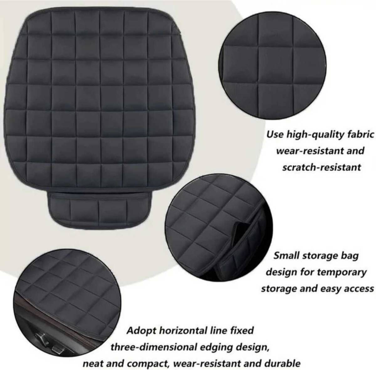 VEDRAJ Velvet, Cotton Car Seat Cover For Universal For Car Universal (Compatible with Most Car Models) — photo 4