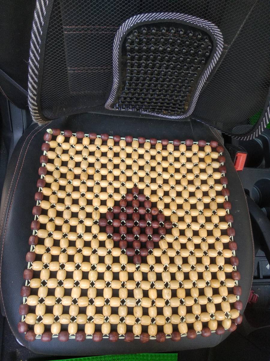 Beads Wooden Car Seat Cover For Hyundai, Mahindra, Maruti, Toyota, Tata, Honda, Universal For Car Swift Dzire, i20, i10 Active, Eeco — photo 4