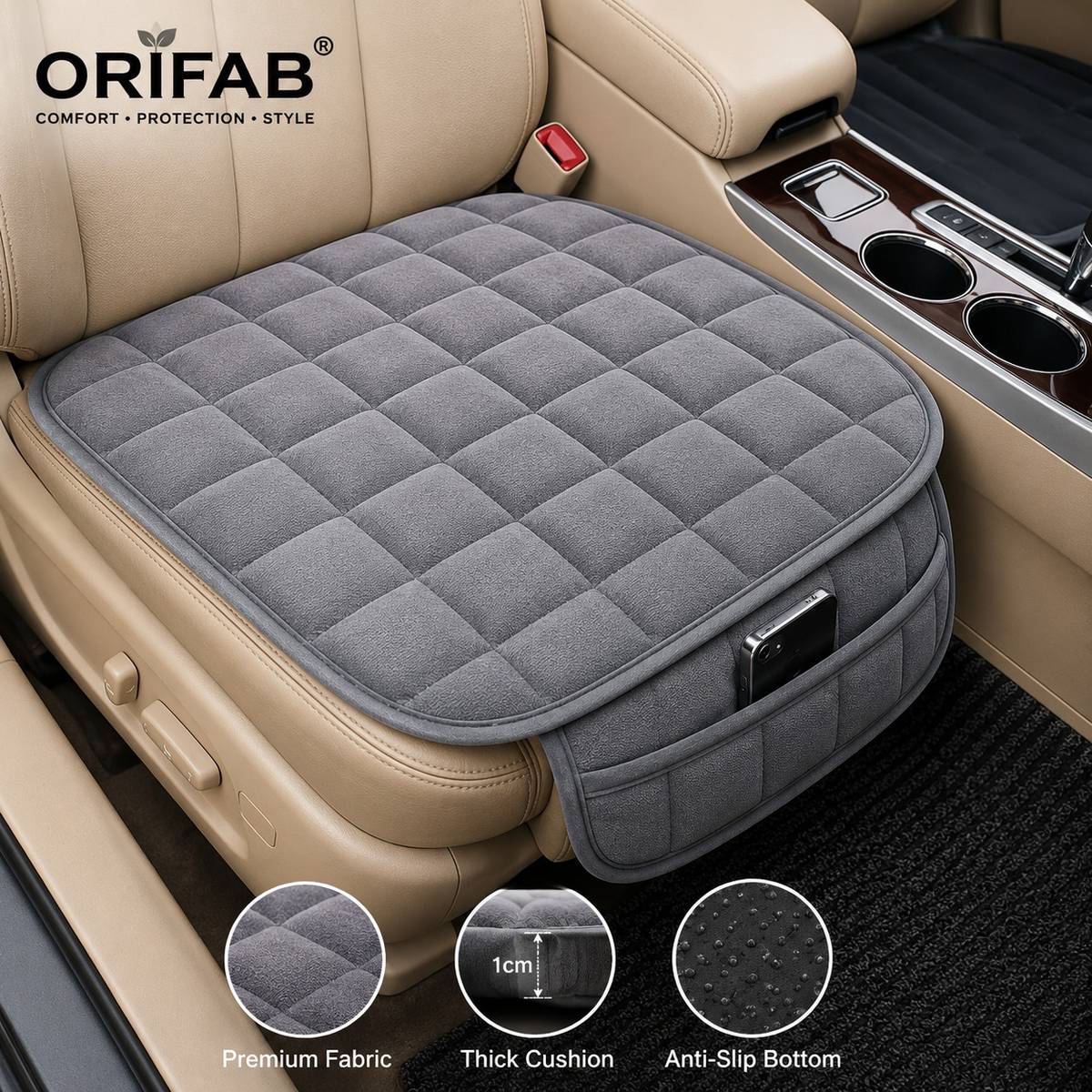 ORIFAB Fabric Car Seat Cover For Audi, BMW, Force, Ford, Honda, Hyundai, Mahindra, Maruti CAR COVER