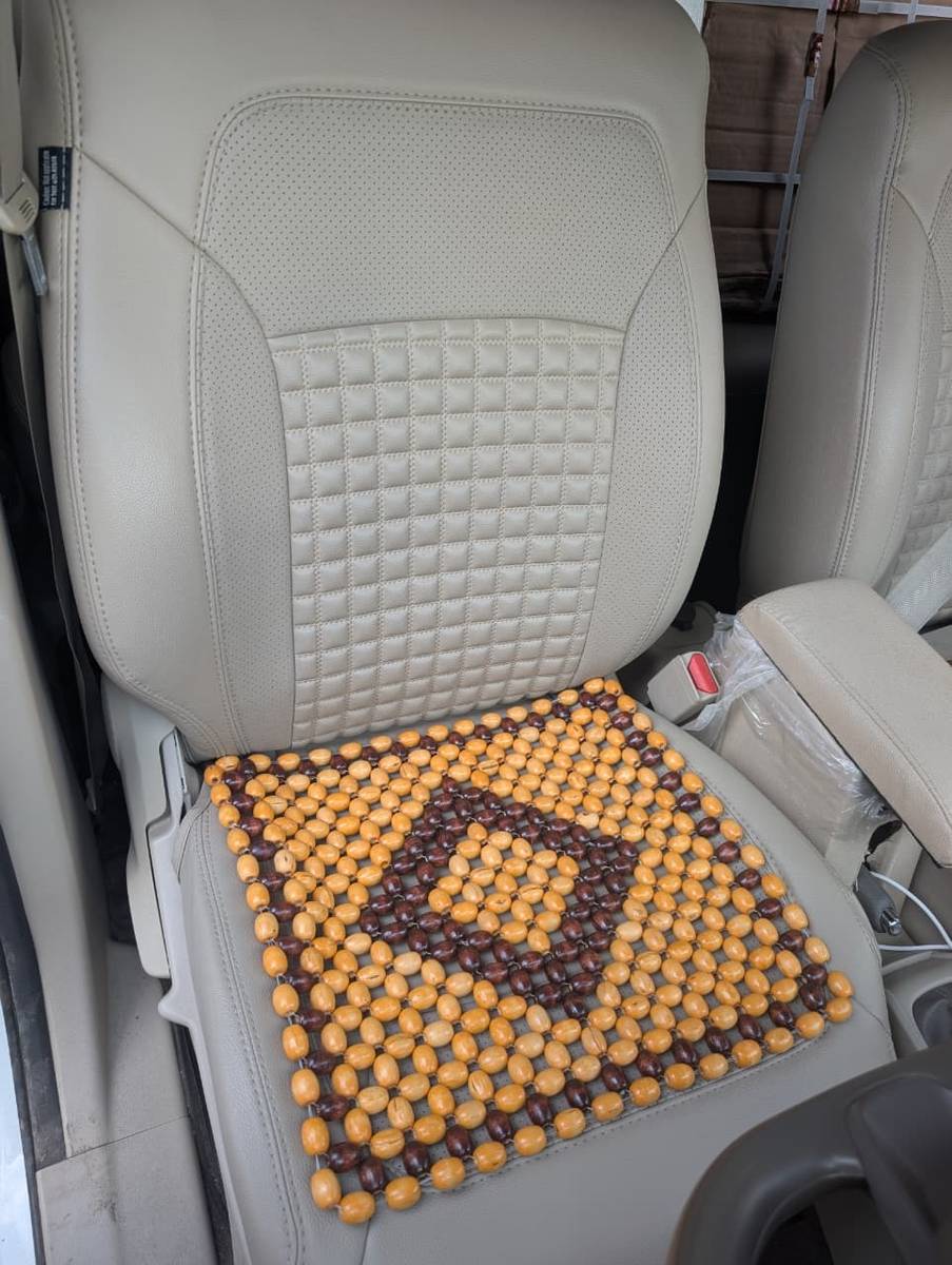 VELVET WOODEN BEADS SEAT Wooden Car Seat Cover For Universal For Car