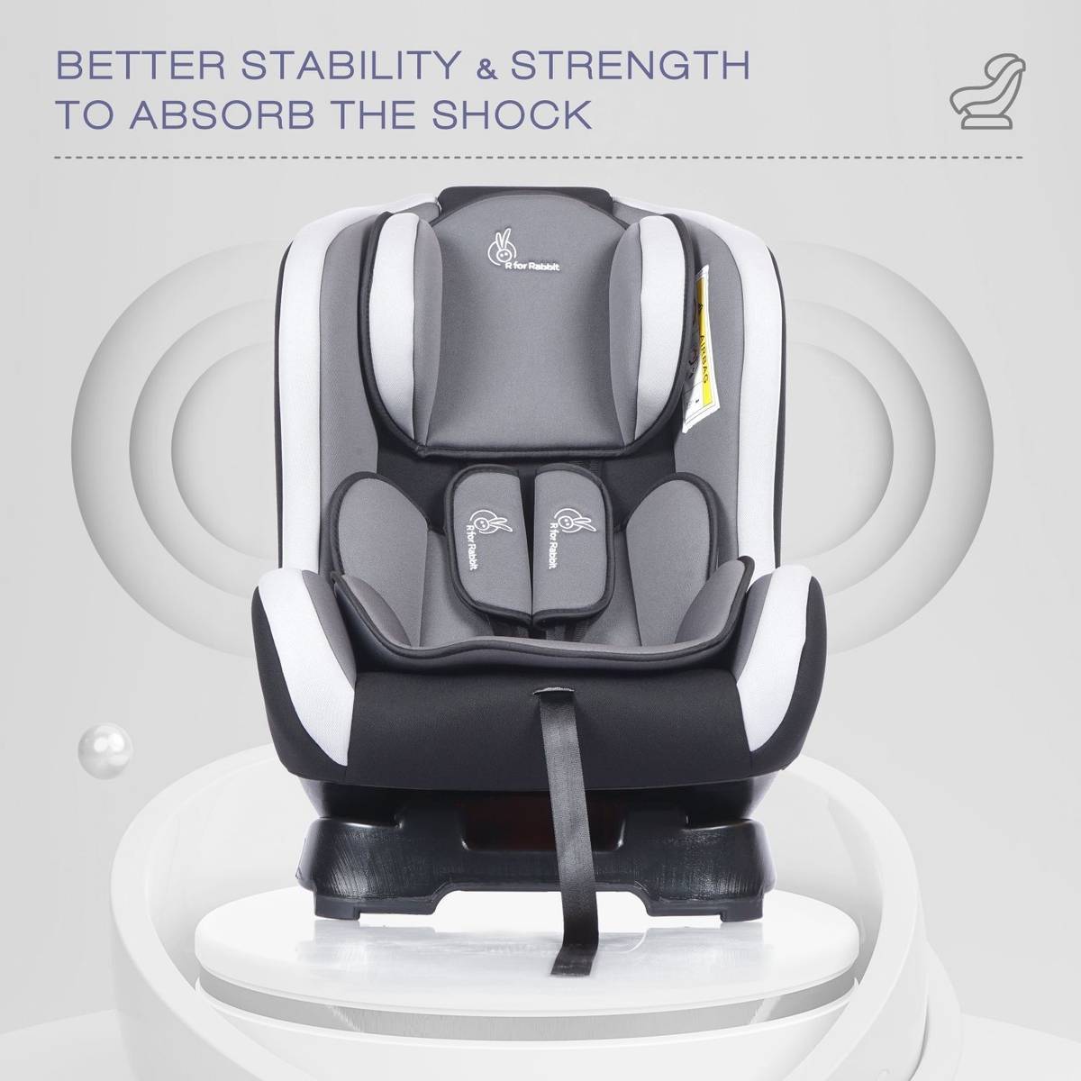 R for Rabbit Jack N Jill Convertible, ECE R44/04 Certified For 0-5 Years Kids Baby Car Seat — photo 2