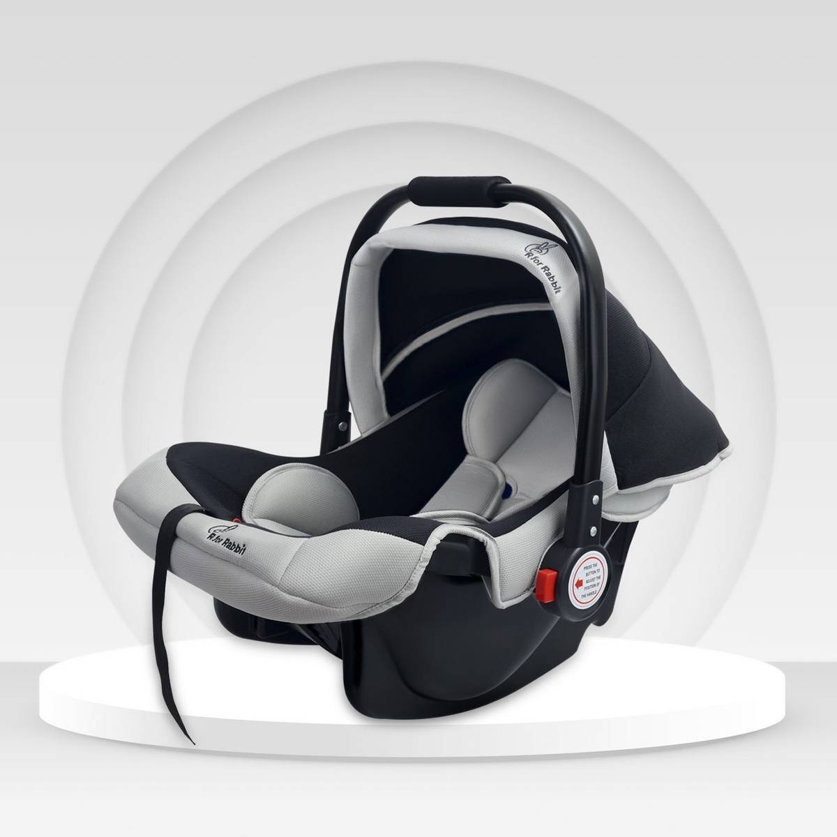 R for Rabbit Cozy Cot 3 Point Safety Harness with UV For 0 to 15 Months Babies Baby Carry Cot