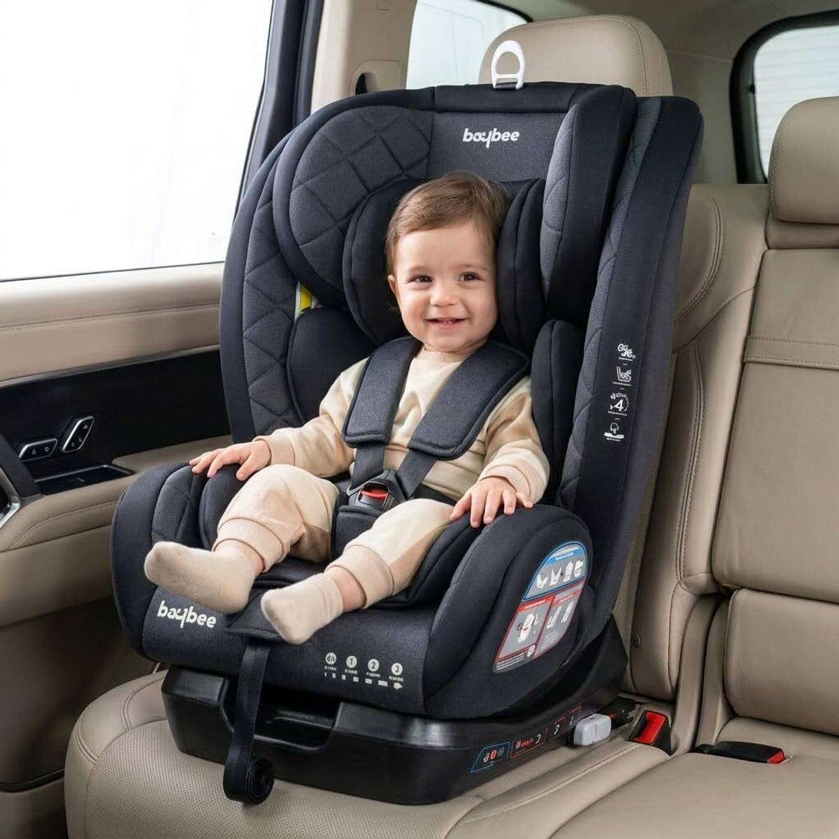 baybee Convertible Car Seat for Baby with 3 Position Recline Headrest Adjustable Travel Baby Car Seat