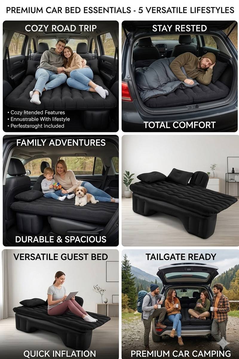 SELECTRA AIR CAR BED//// BLACK_105 Car Inflatable Bed — photo 4