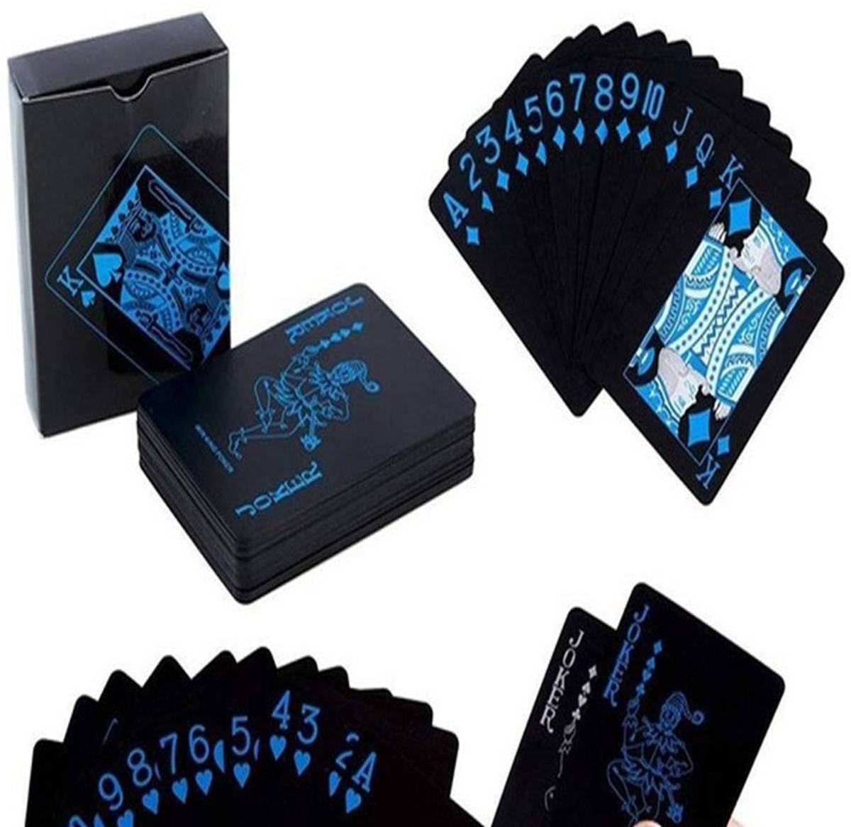 Waterproof Plastic Black Poker Bridge, Teen Patti ,Black jack Playing Cards — photo 5