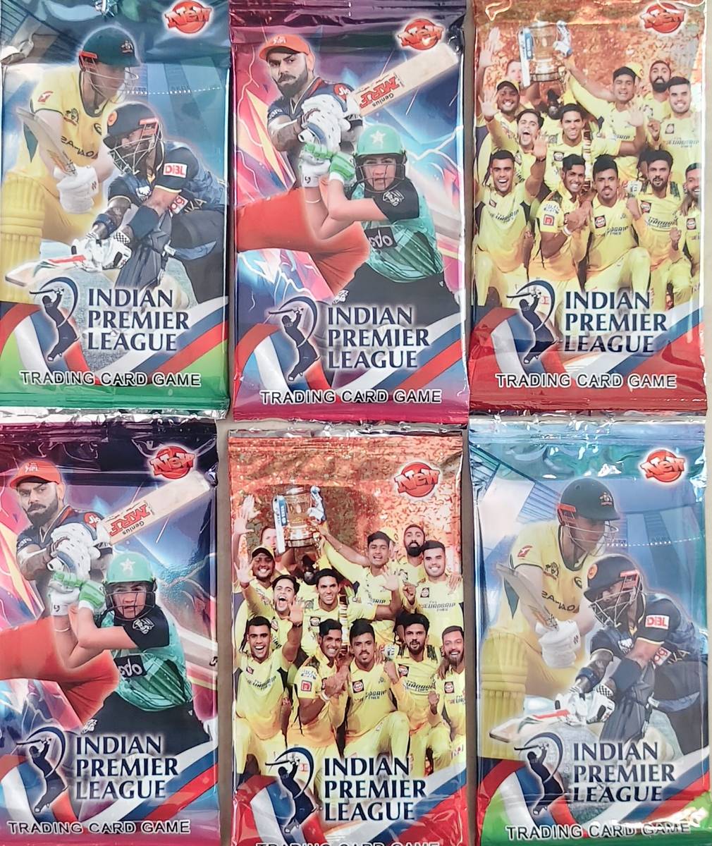 Turners IPL Cricket Pack of 50 Pcs | Virat Rohit Hrdik All Format Trading Cards