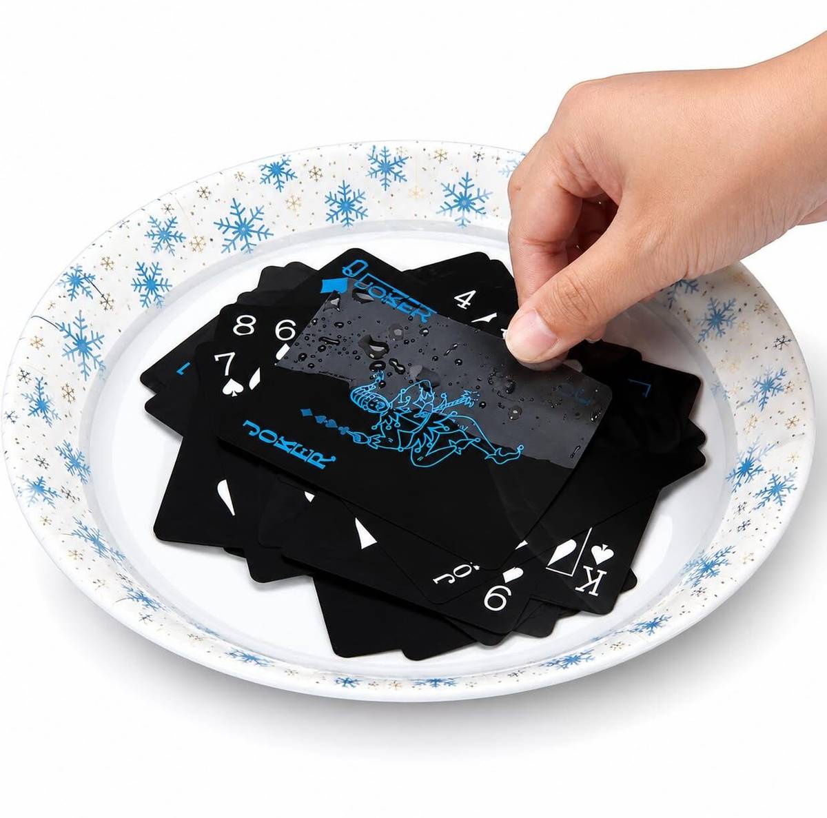 Premium Black Cards Waterproof Poker Playing Cards Plastic Deck Playing Card — photo 5