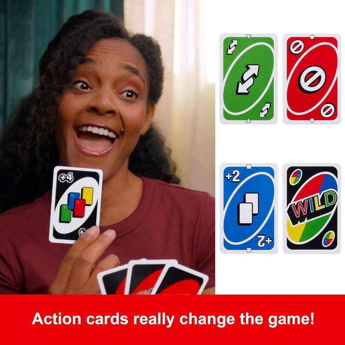 UNO Playing Cards Game with Customizable Wild Cards for Kids & Adults — photo 2
