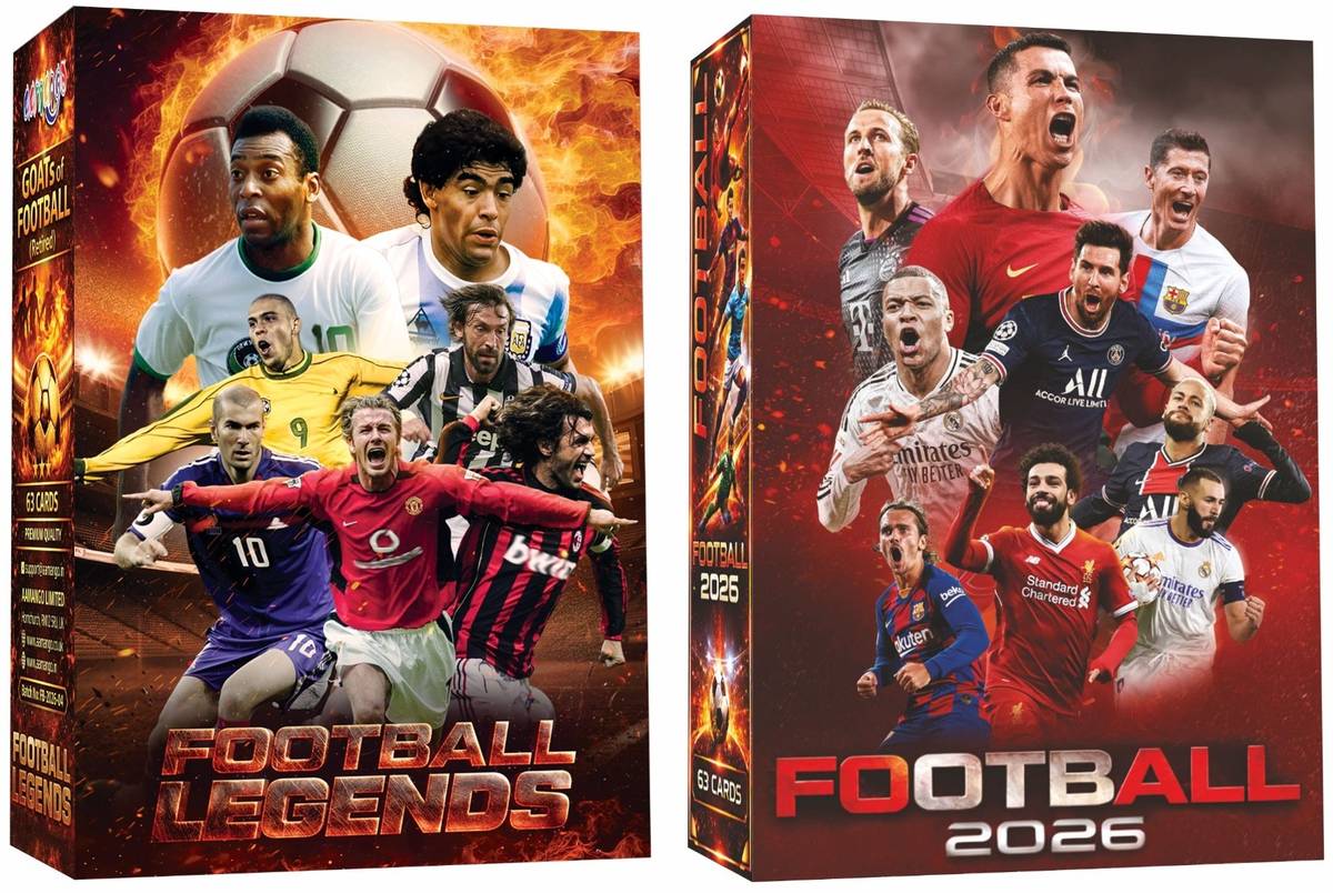 Aamango Football Combo Trump Cards- Current + Legends Players