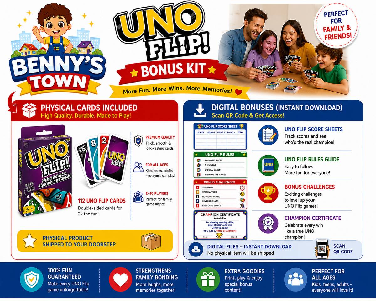Bennys Town UNO FLIP — photo 3