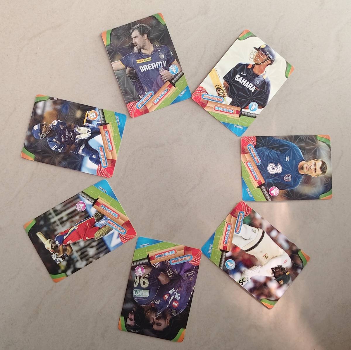 Turners IPL Cricket Pack of 50 Pcs | Virat Rohit Hrdik All Format Trading Cards — photo 5