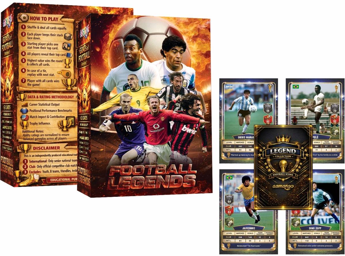 Aamango Football Combo Trump Cards- Current + Legends Players — photo 4
