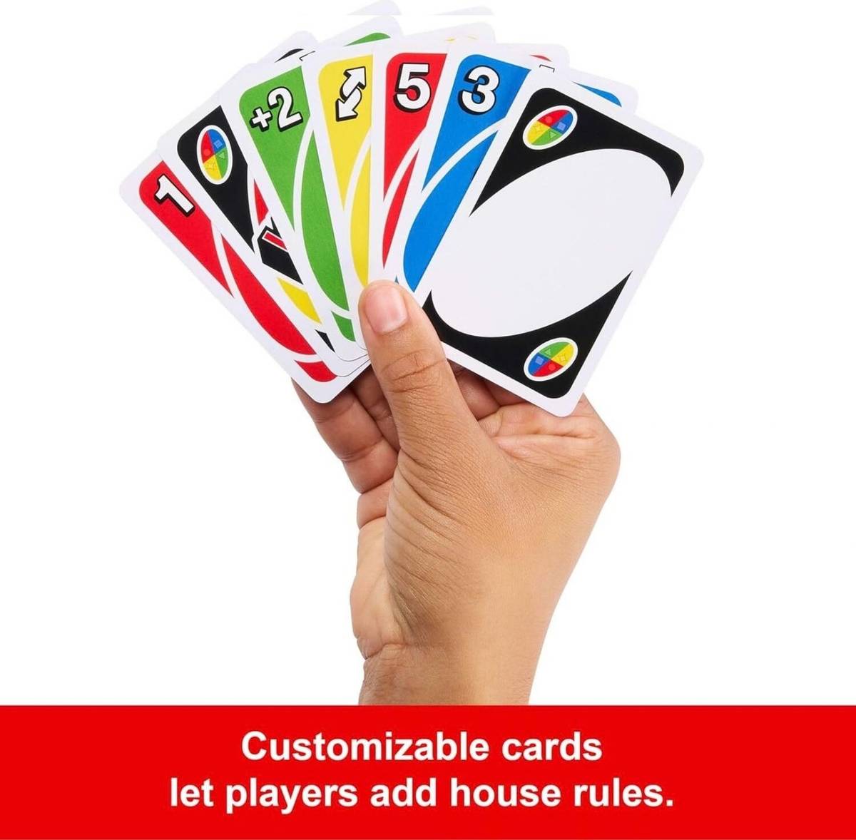 UNO Playing Cards Game with Customizable Wild Cards for Kids & Adults — photo 3