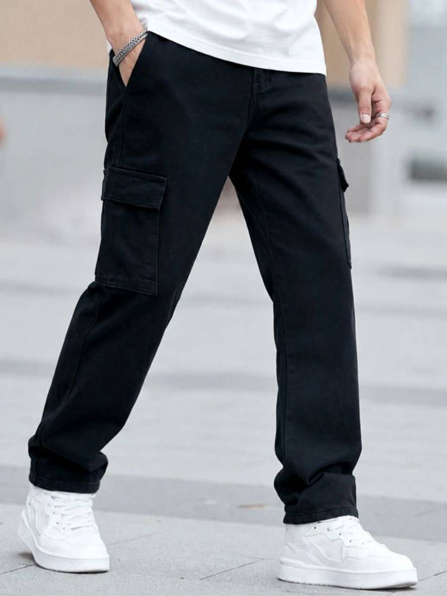 Playfeel Loose Fit Men Black Jeans — photo 3