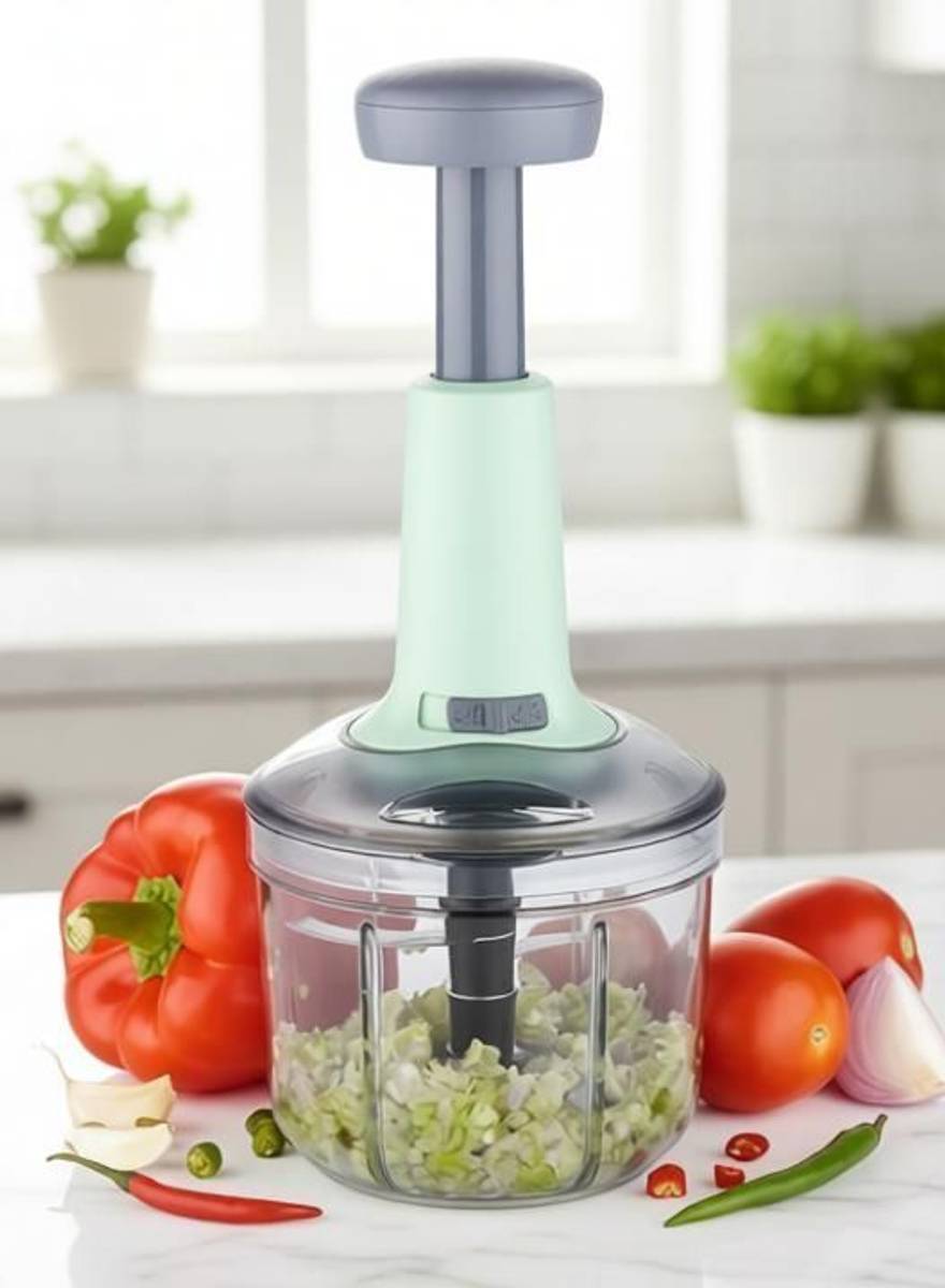 Flipkart SmartBuy New Big size Hand Push 1000 ML with 5 Stainless Steel Blades Vegetable & Fruit Chopper — photo 2