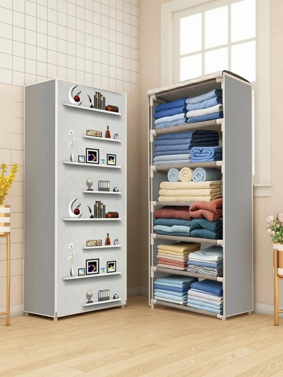 CMerchants CMerchants Books Print Grey PP Collapsible Wardrobe — photo 2