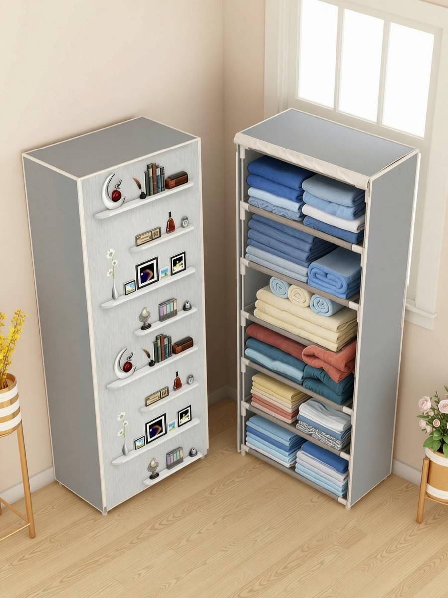 CMerchants CMerchants Books Print Grey PP Collapsible Wardrobe — photo 4