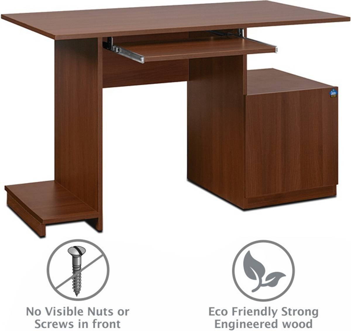 Delite Kom Glide Engineered Wood Computer Desk — photo 4