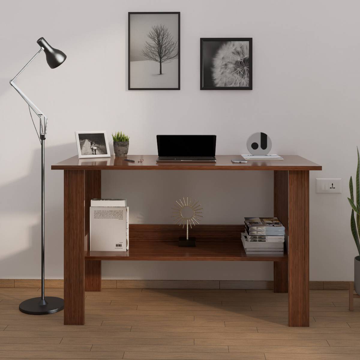 HOMIBOSS Ertiga study table | Laptop Workstation Office table (SIZE: 55 x 90 x 77 ) Engineered Wood Computer Desk
