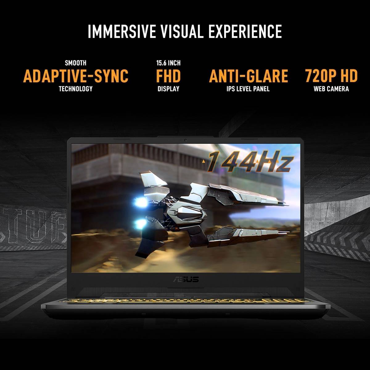ASUS TUF Gaming A15 AMD Ryzen 7 Octa Core 7435HS - (16 GB/512 GB SSD/Windows 11 Home/4 GB Graphics/NVIDIA GeForce RTX 2050/144 Hz/70 W) FA566NFR-HN259W Gaming Laptop — photo 3