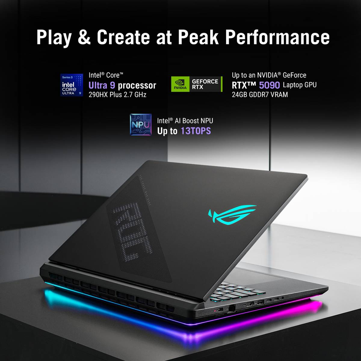 ASUS ROG Strix SCAR 18 (2026) Intel Core Ultra 9 290HX Plus - (64 GB/2 TB SSD/Windows 11 Home/24 GB Graphics/NVIDIA GeForce RTX 5090/240 Hz) G835LXG-TQ492WS Gaming Laptop — photo 5