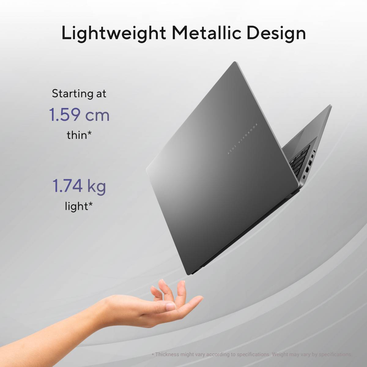 ASUS Vivobook S16 OLED (2025) with Backlit Keyboard, Metal Body*, Snapdragon X - (16 GB/512 GB SSD/Windows 11 Home) S3607QA-SH074WS Thin and Light Laptop — photo 4