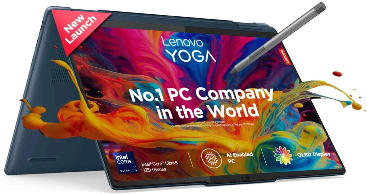 Lenovo Yoga 7 OLED AI PC Intel Core Ultra 5 125H - (16 GB/1 TB SSD/Windows 11 Home) 14IML9 2 in 1 Laptop