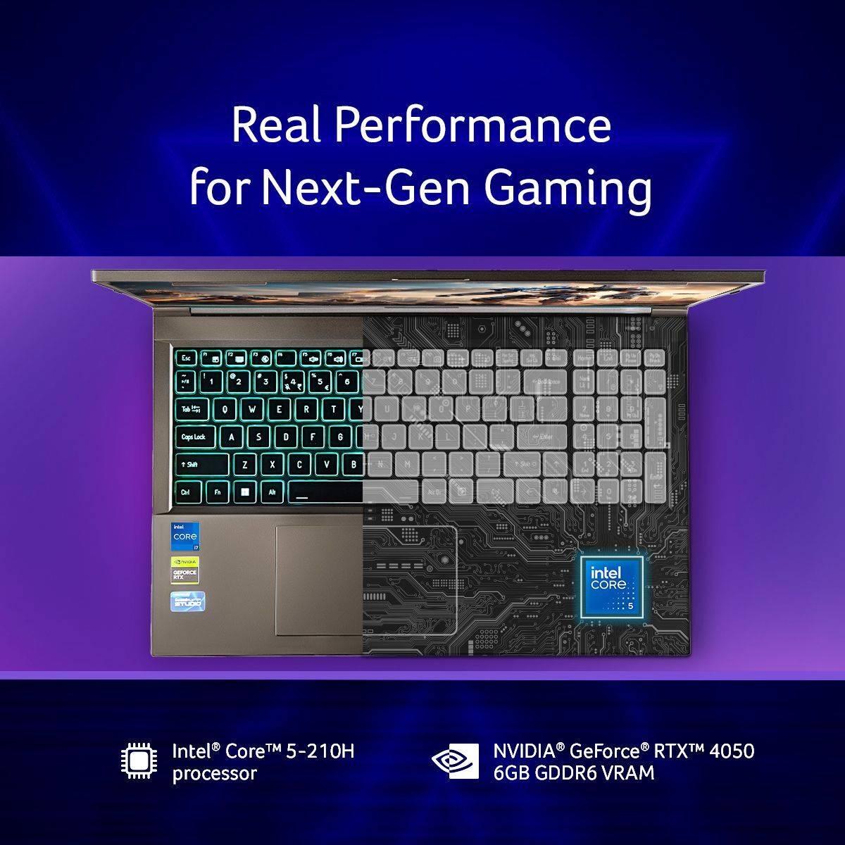 Acer Aspire 7 (i5 14th Gen) Intel Core 5 210H - (16 GB/512 GB SSD/Windows 11 Home/6 GB Graphics/NVIDIA GeForce RTX 4050) A715-79G Gaming Laptop — photo 5