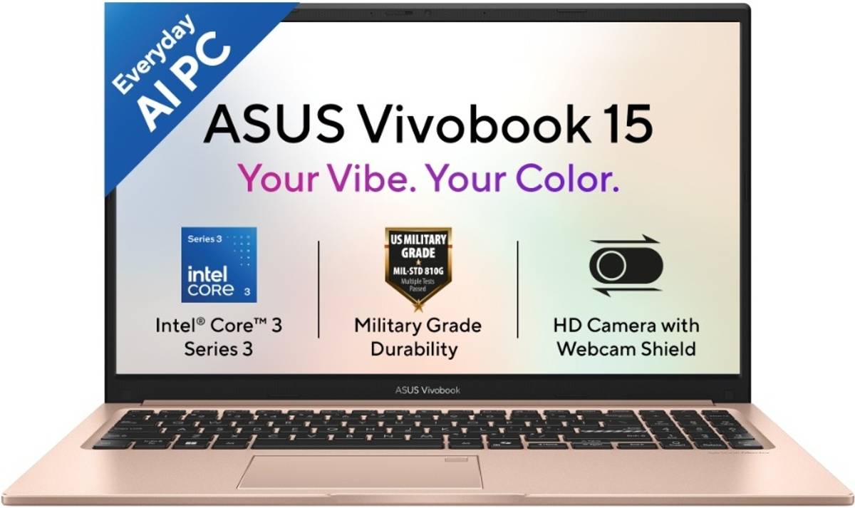 ASUS Vivobook 15 (2026) Intel Core 3 304 - (8 GB/512 GB SSD/Windows 11 Home) X1504MA-BQ424WS Thin and Light Laptop