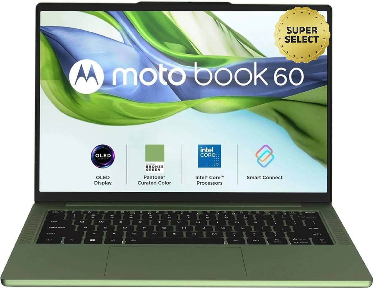 MOTOROLA Motobook 60 Full Metal WUXGA OLED (i5 14th Gen) Intel Core 5 210H - (16 GB/512 GB SSD/Windows 11 Home) 14IRH10R Thin and Light Laptop