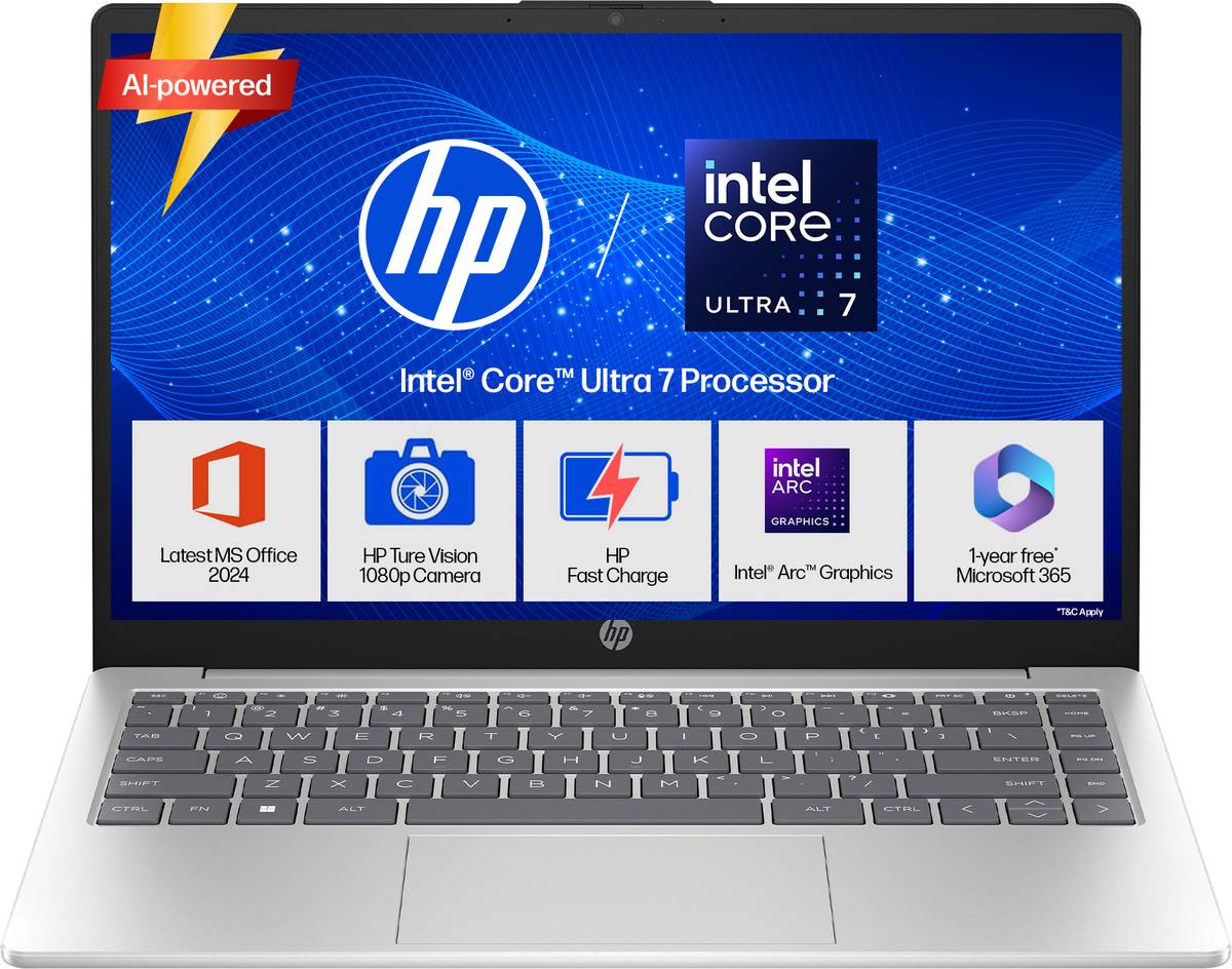 HP 14 AI PC Intel Core Ultra 7 155H - (16 GB/512 GB SSD/Windows 11 Home) 14-ep1151TU/14-gr1036TU/14-ep1151TU Thin and Light Laptop