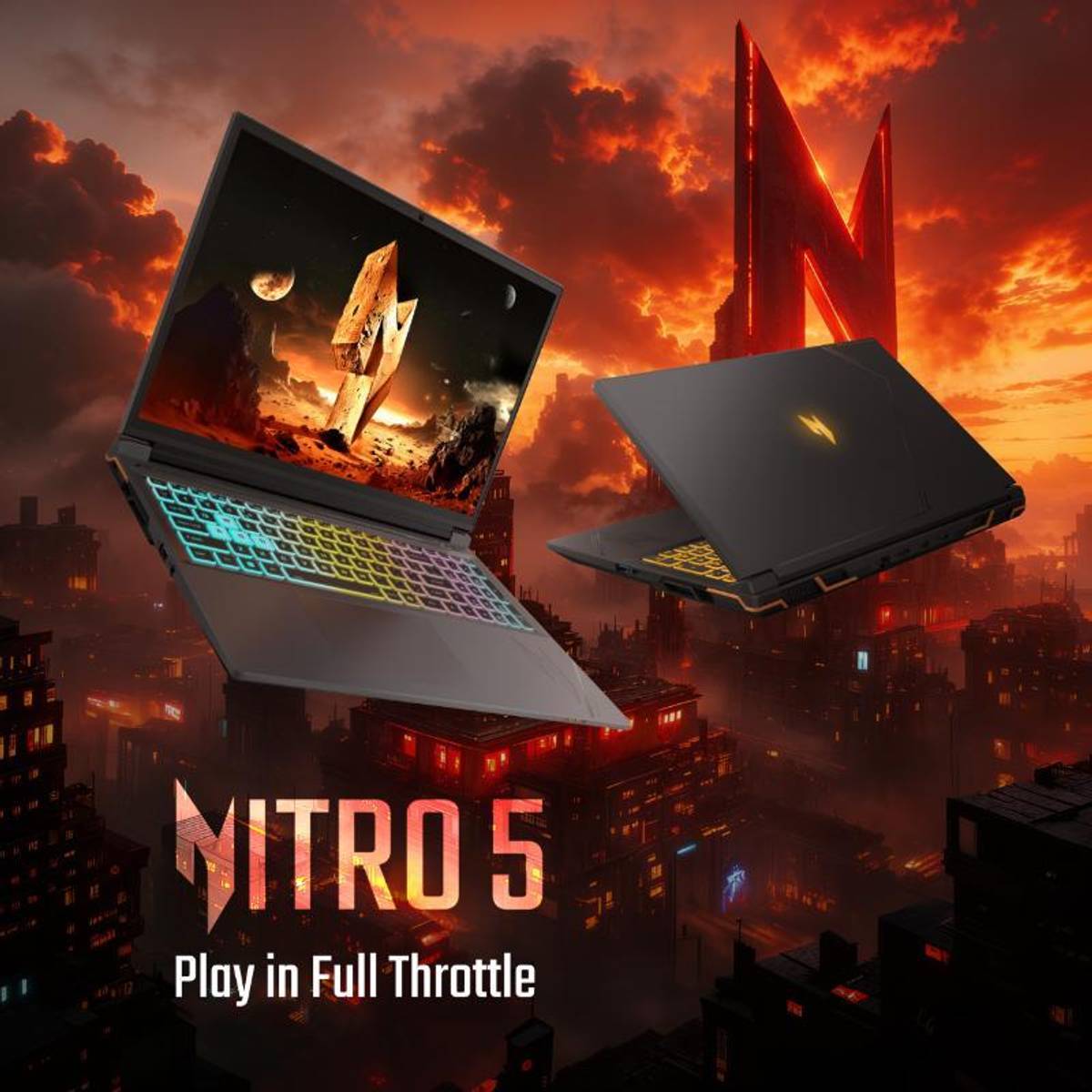 Acer Nitro 5 Intel Core i5 14th Gen 14450HX - (16 GB/1 TB SSD/Windows 11 Home/8 GB Graphics/NVIDIA GeForce RTX 5050) AN516-74G1 Gaming Laptop — photo 2