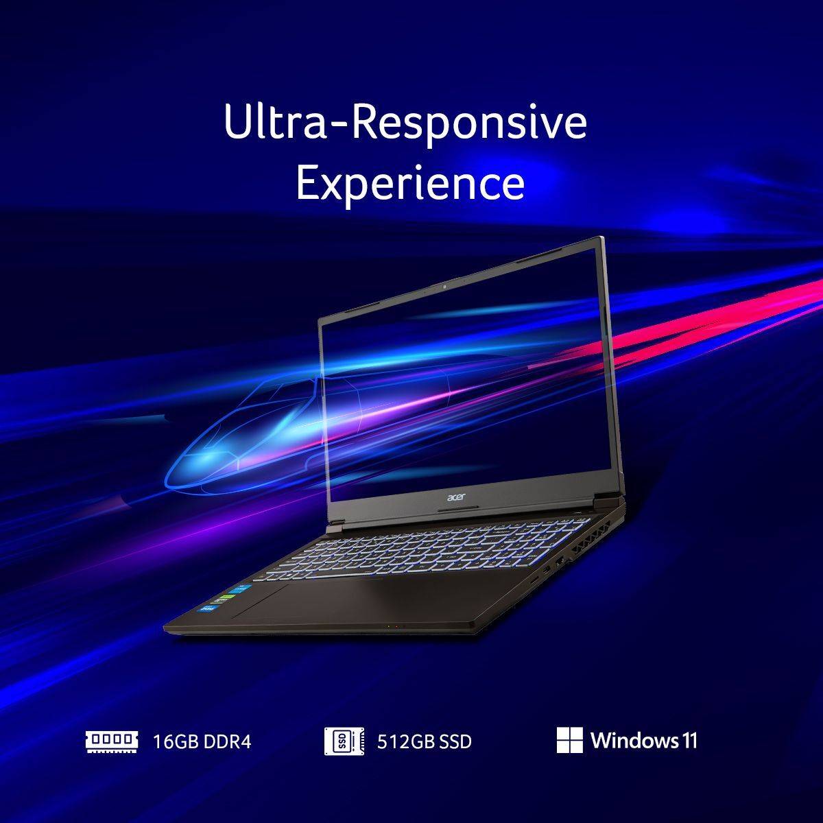 Acer Aspire 7 (i5 14th Gen) Intel Core 5 210H - (16 GB/512 GB SSD/Windows 11 Home/6 GB Graphics/NVIDIA GeForce RTX 4050) A715-79G Gaming Laptop — photo 4