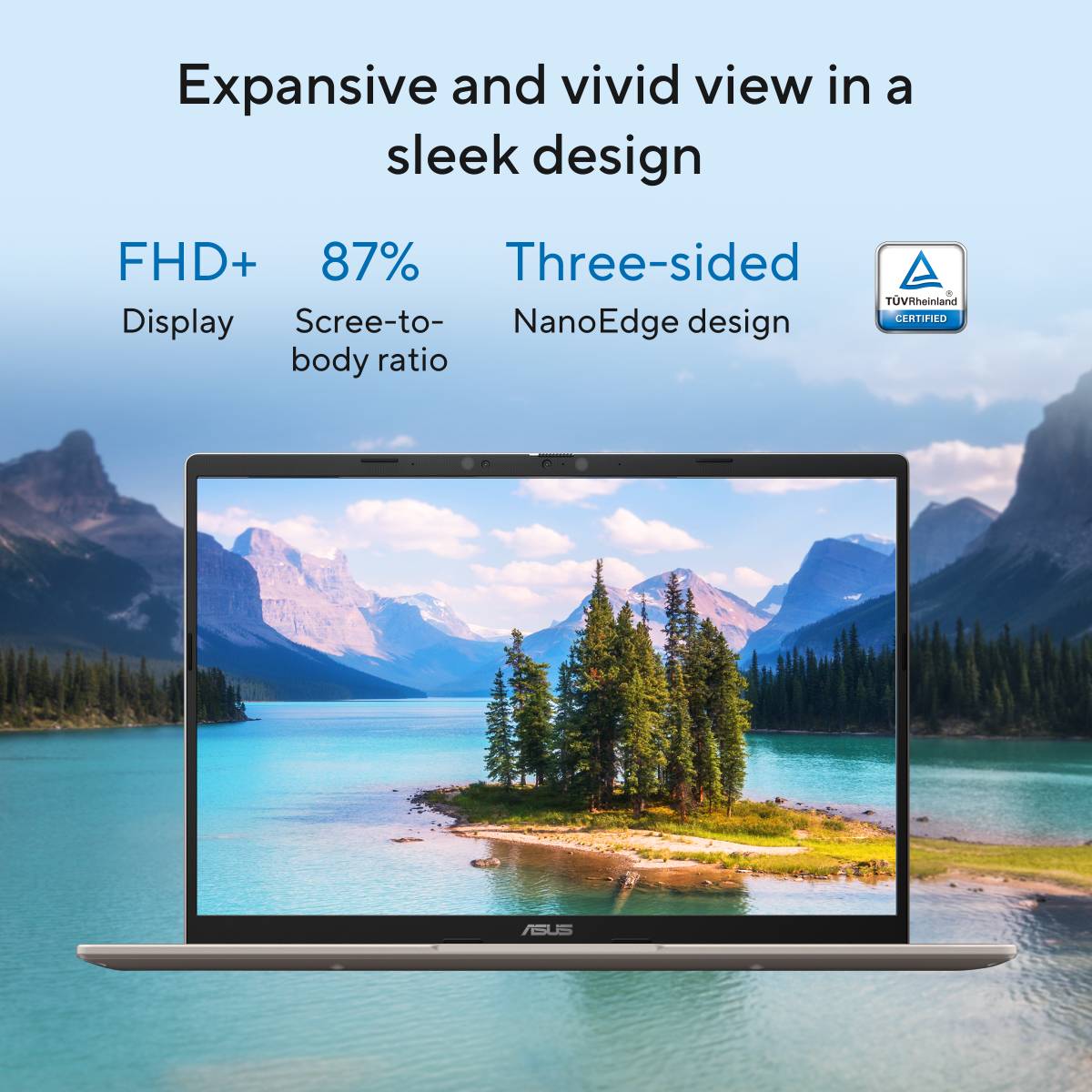 ASUS Vivobook 14 (2025) with Office 2024 + M365 Basic*, Backlit Keyboard, Snapdragon X - (16 GB/512 GB SSD/Windows 11 Home) X1407QA-LY088WS Thin and Light Laptop — photo 2