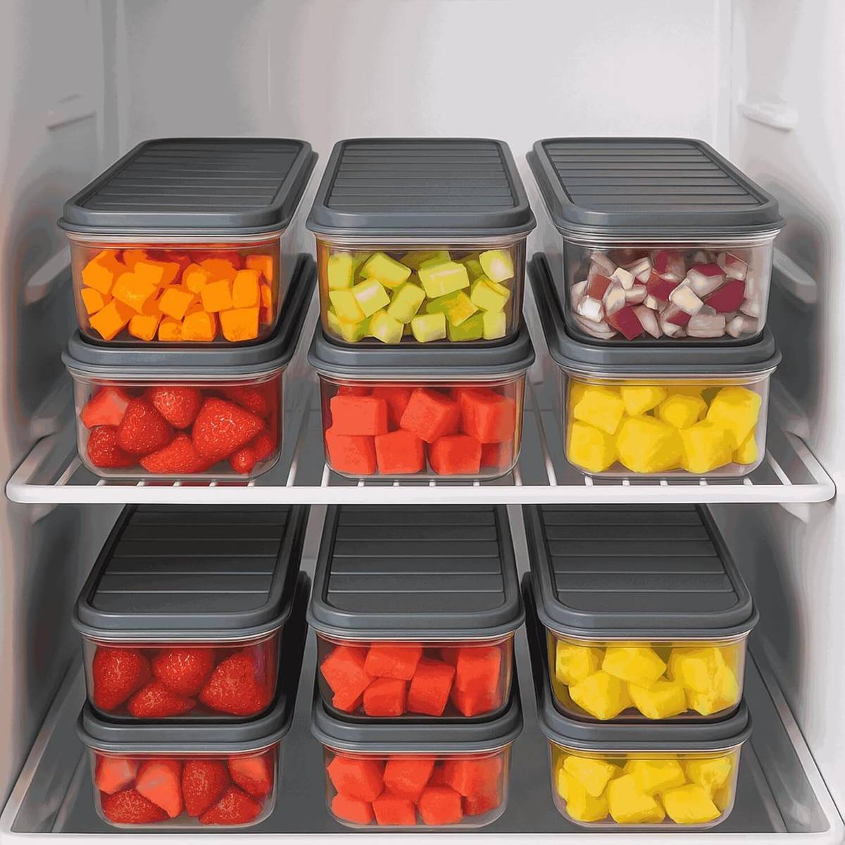 DEEJET Plastic Fridge Container - 1200 ml