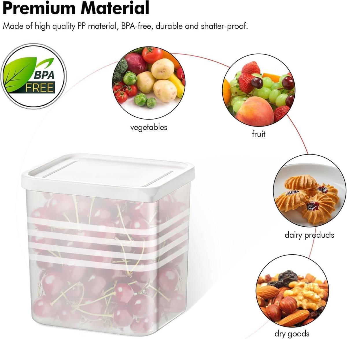 Cookzella Plastic Fridge Container  - 800 ml — photo 4