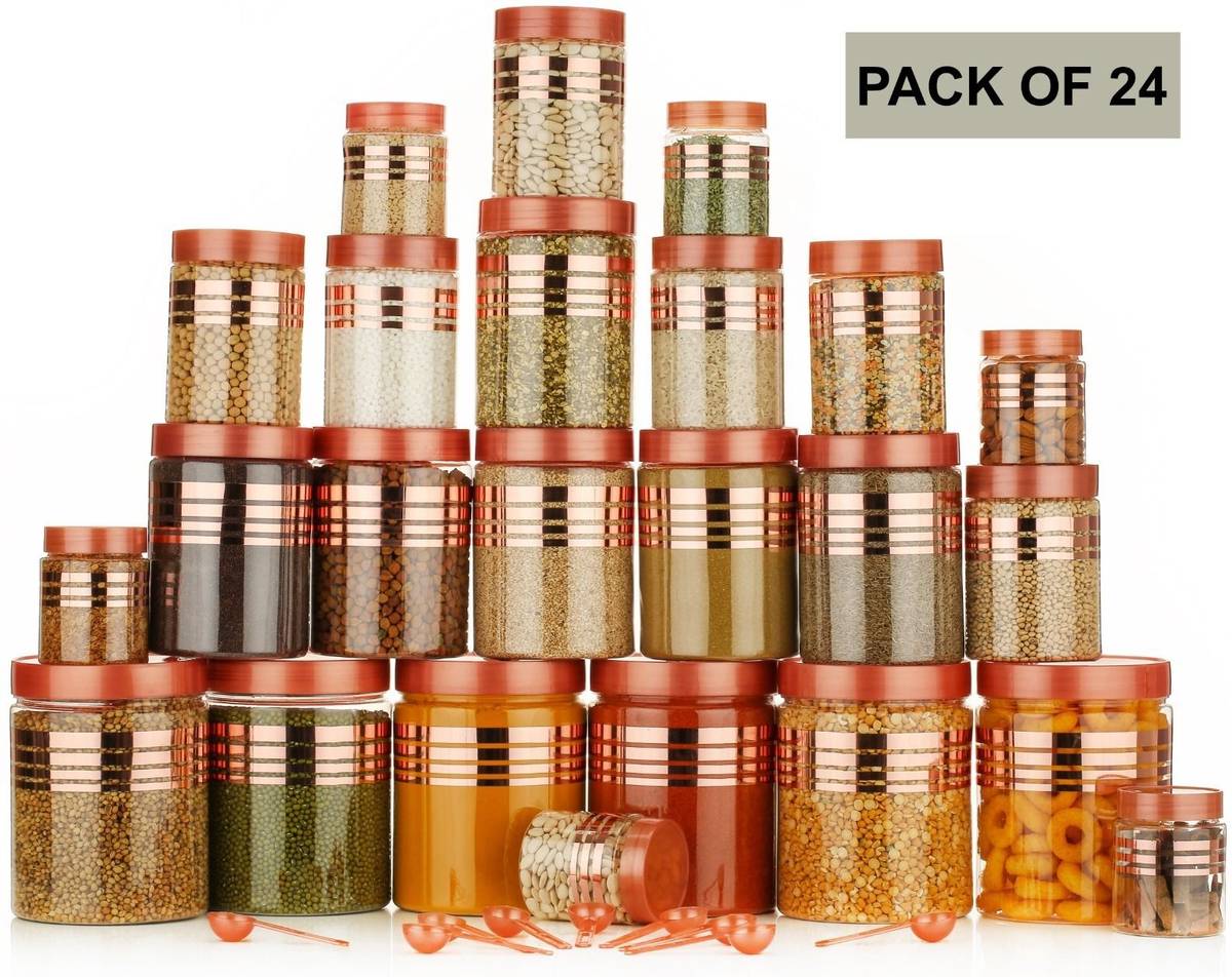 ORSALE Plastic Grocery Container - 1200 ml, 650 ml, 350 ml, 250 ml