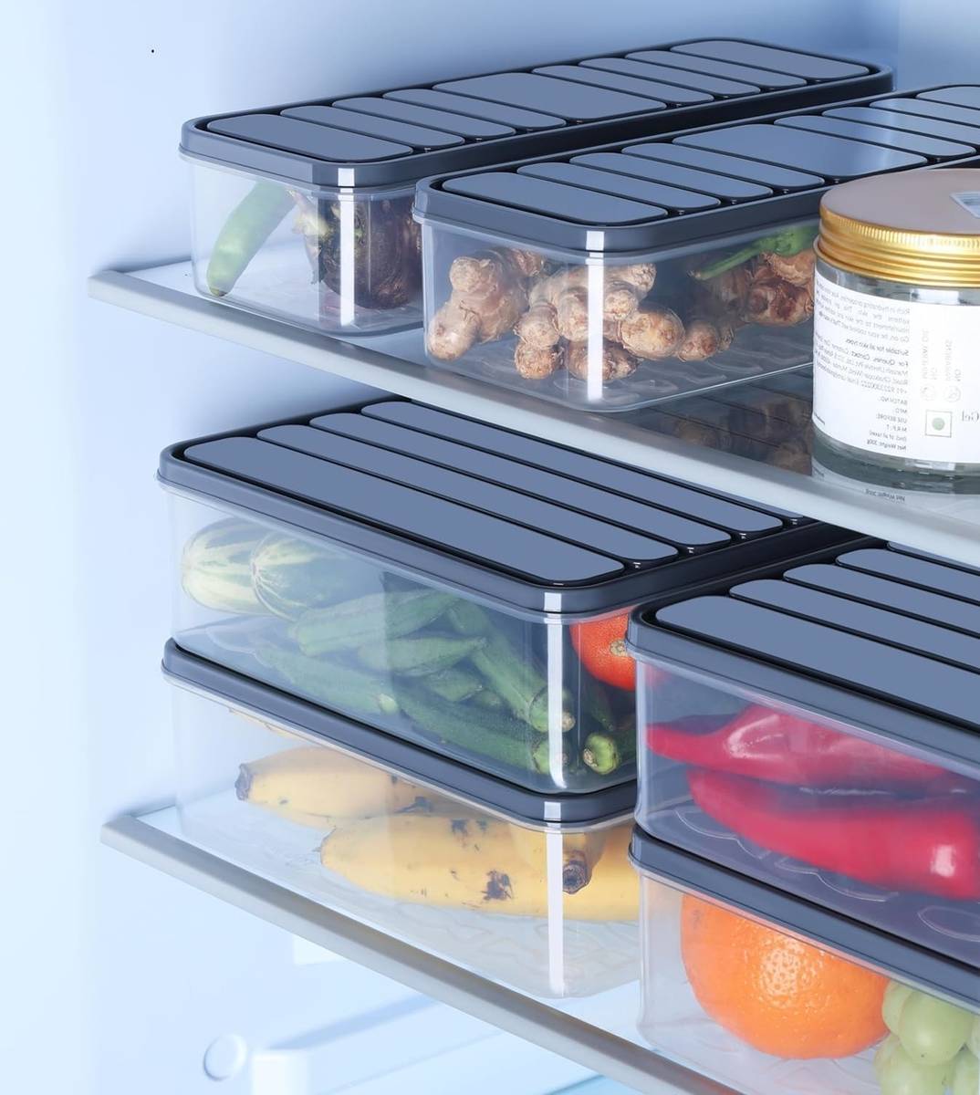 RK EMPIRE Plastic Fridge Container - 1200 ml