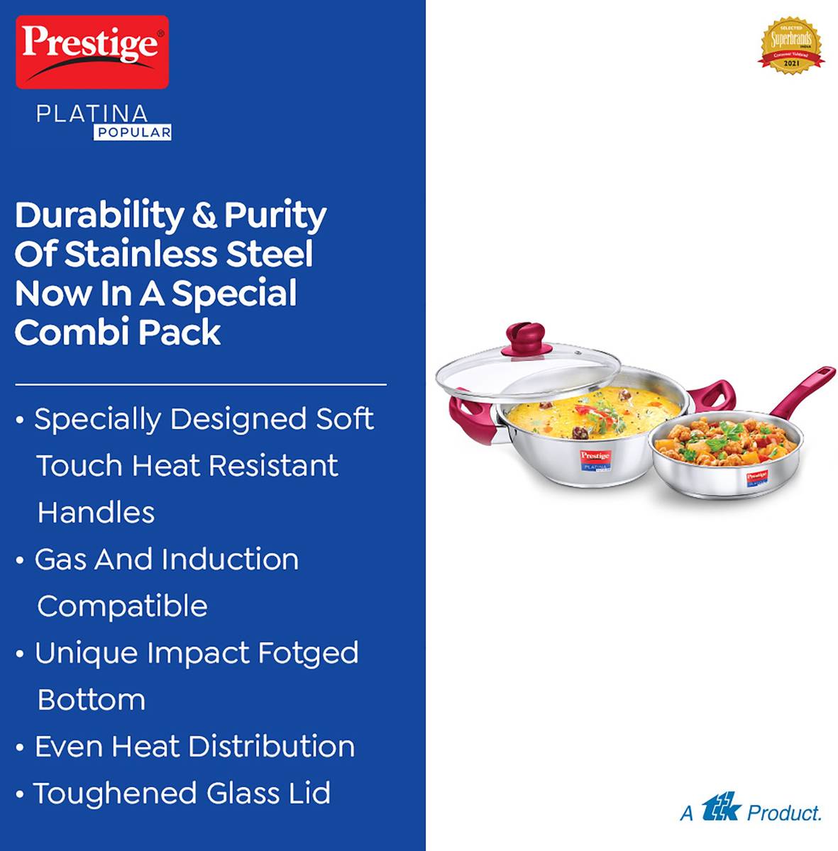 Platina Popular Induction Bottom Cookware Set — photo 5