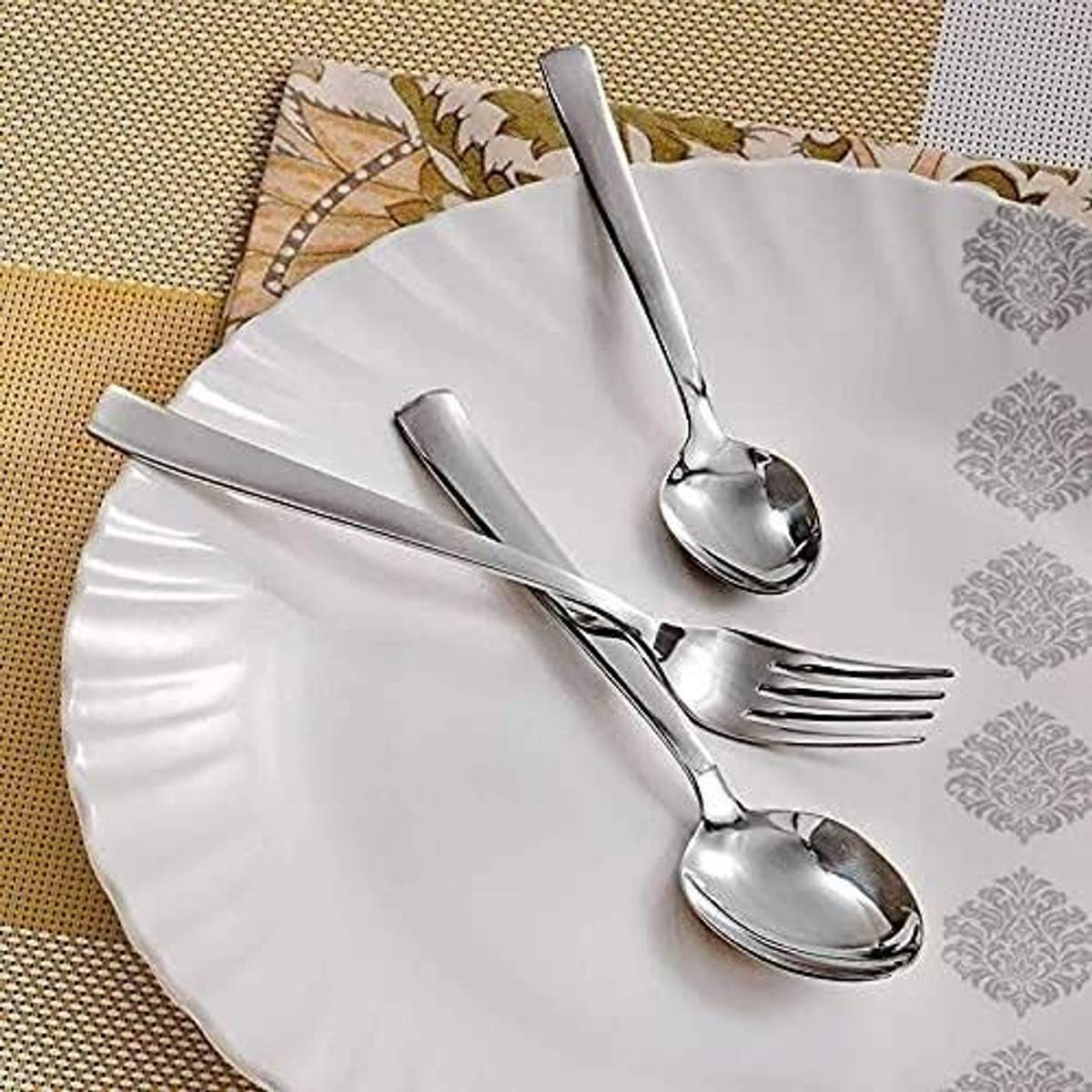 Jibumi Premium Golden Cutlery Set – Spoon, Fork | Luxury Tableware for Home Stainless Steel Cutlery Set — photo 5