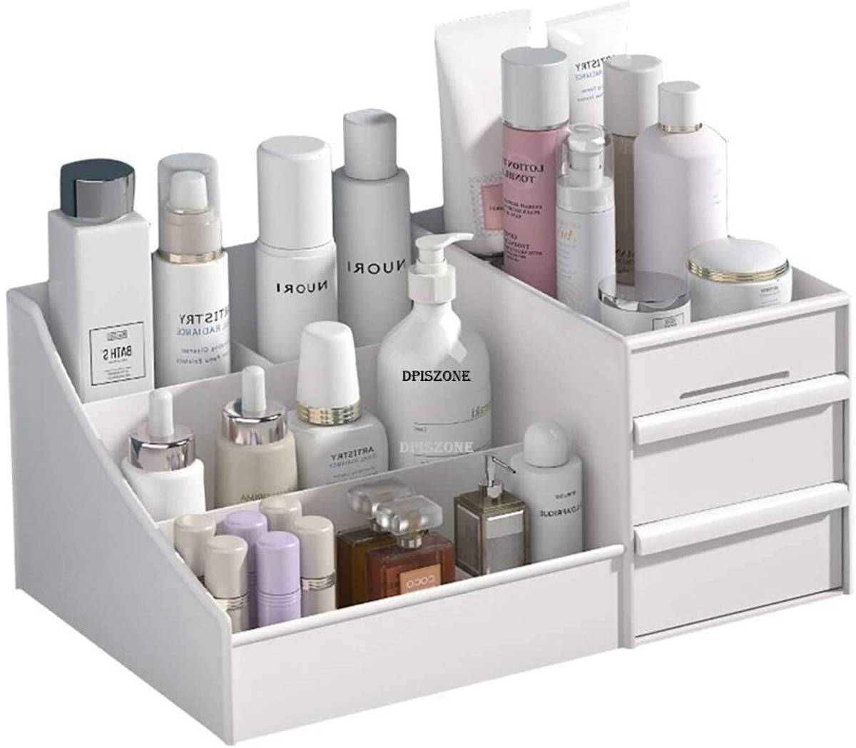 J K INTERNATIONAL 7 Compartments Plastic Countertop Storage for Dressing Table & Stationery items — photo 4
