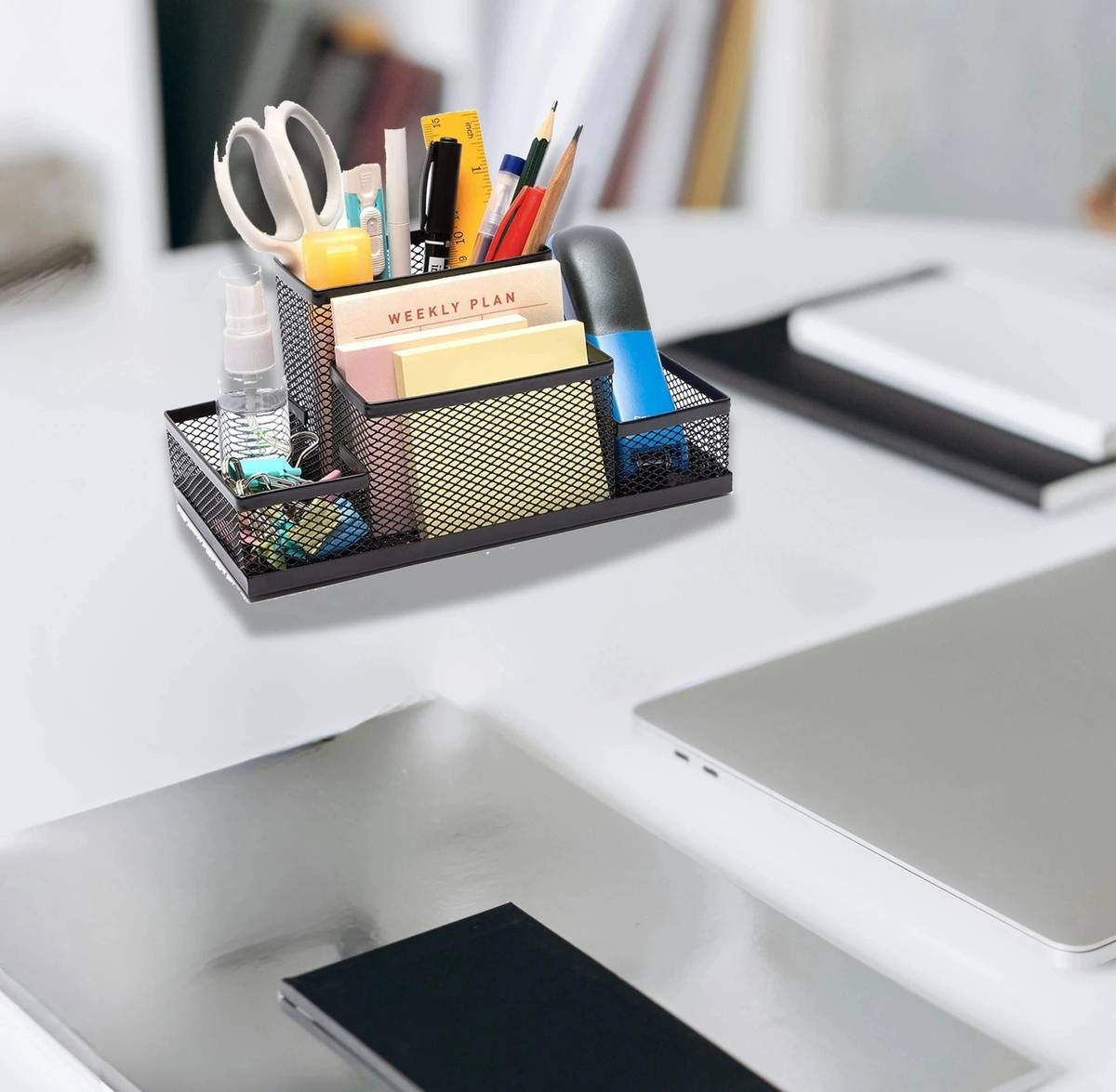 4 Compartments steel Pen Holder — photo 4