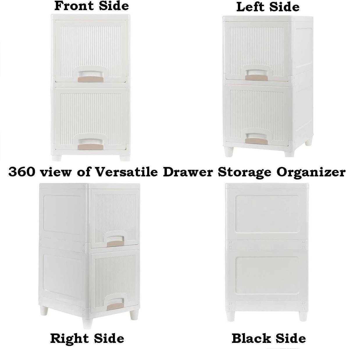 AK10ZONE 5 Compartments Plastic Chest of Drawers — photo 5