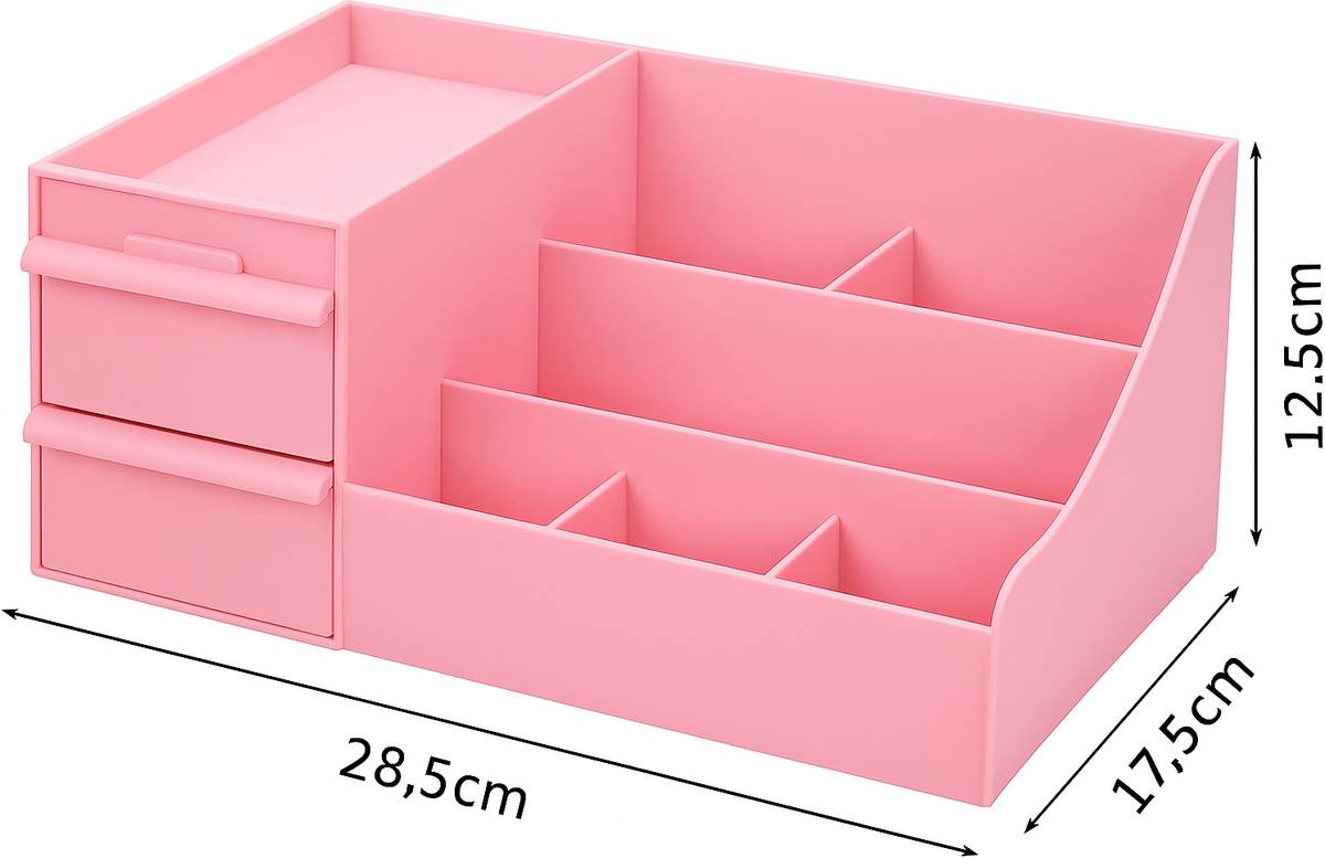 7 Compartments Plastic Makeup Organiser — photo 5