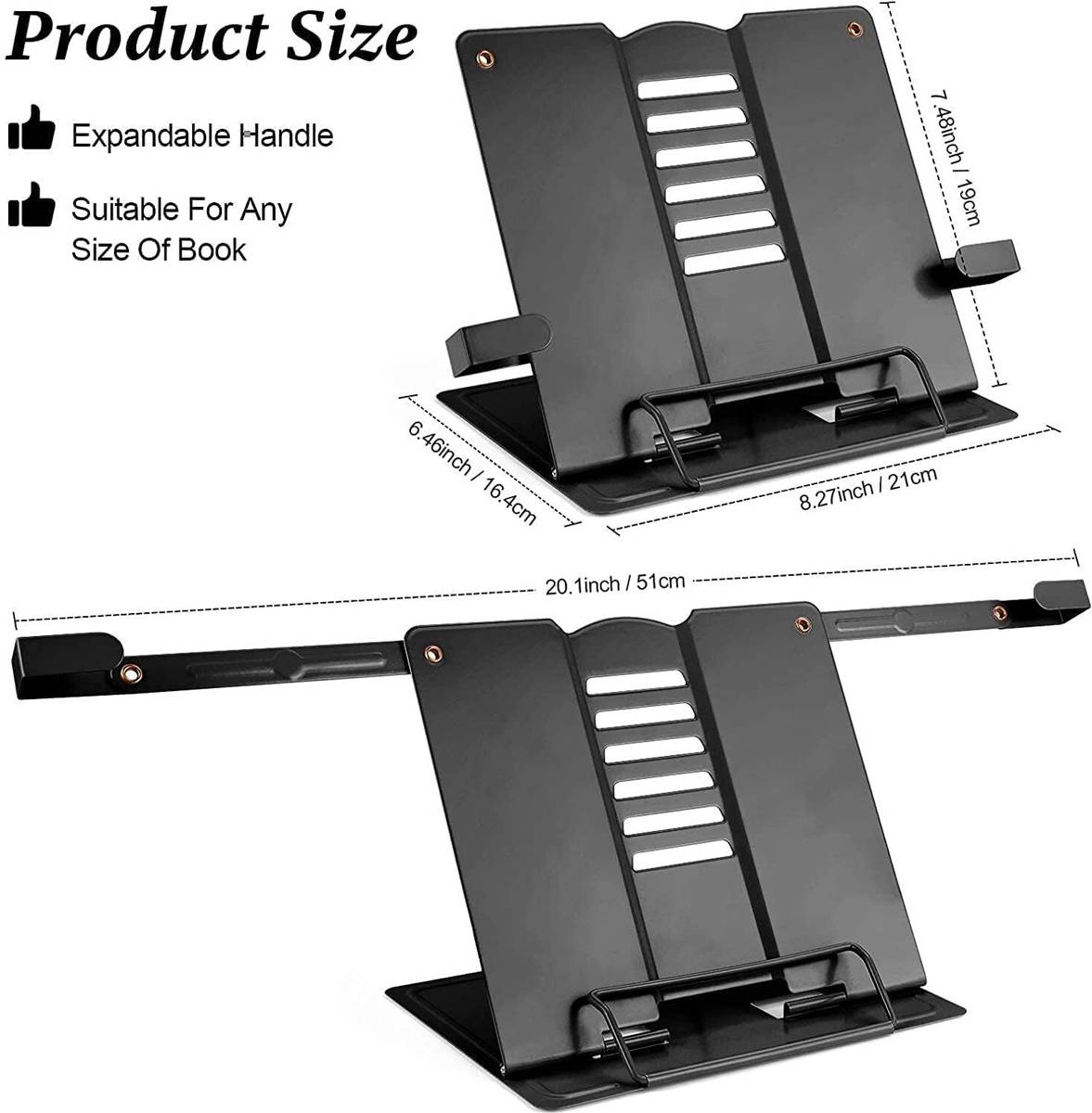1 Compartments Metal BOOK READING STAND — photo 2