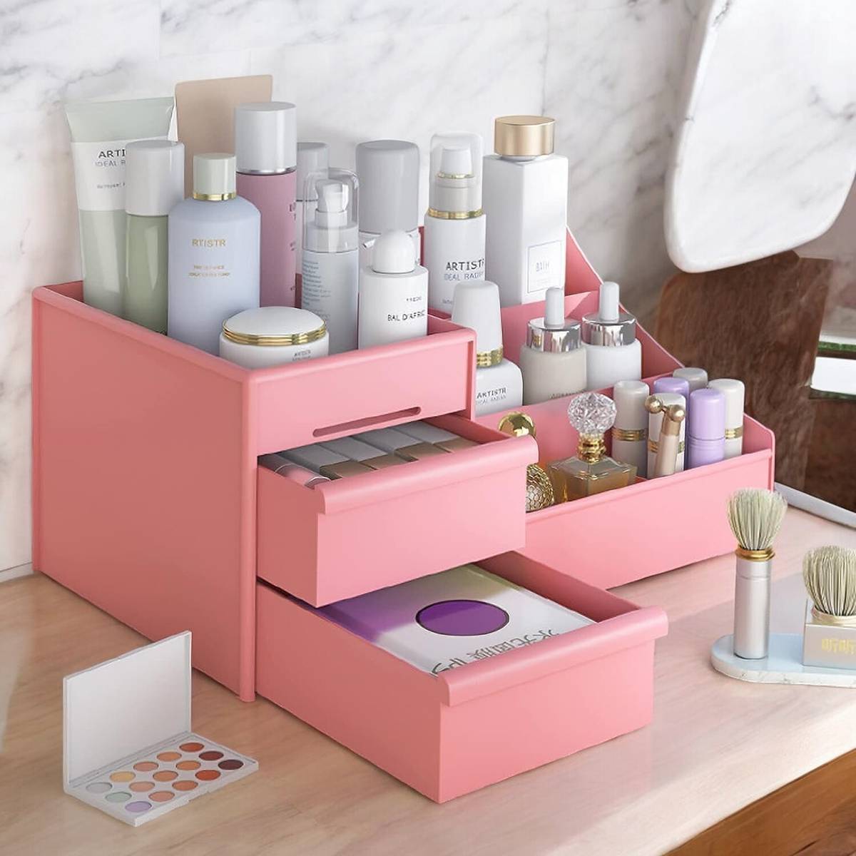 7 Compartments Plastic Makeup Organiser