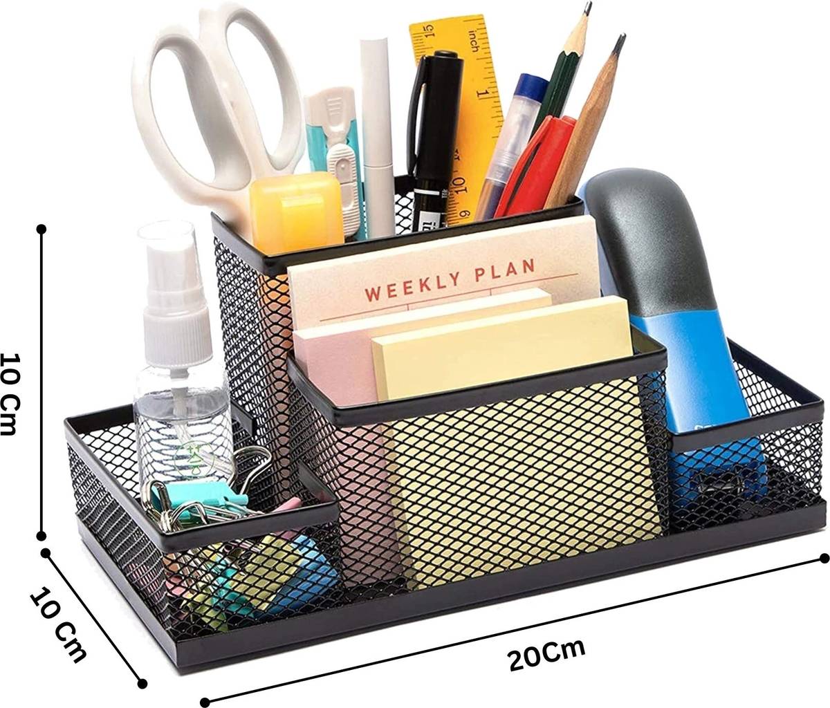 4 Compartments steel Pen Holder — photo 2