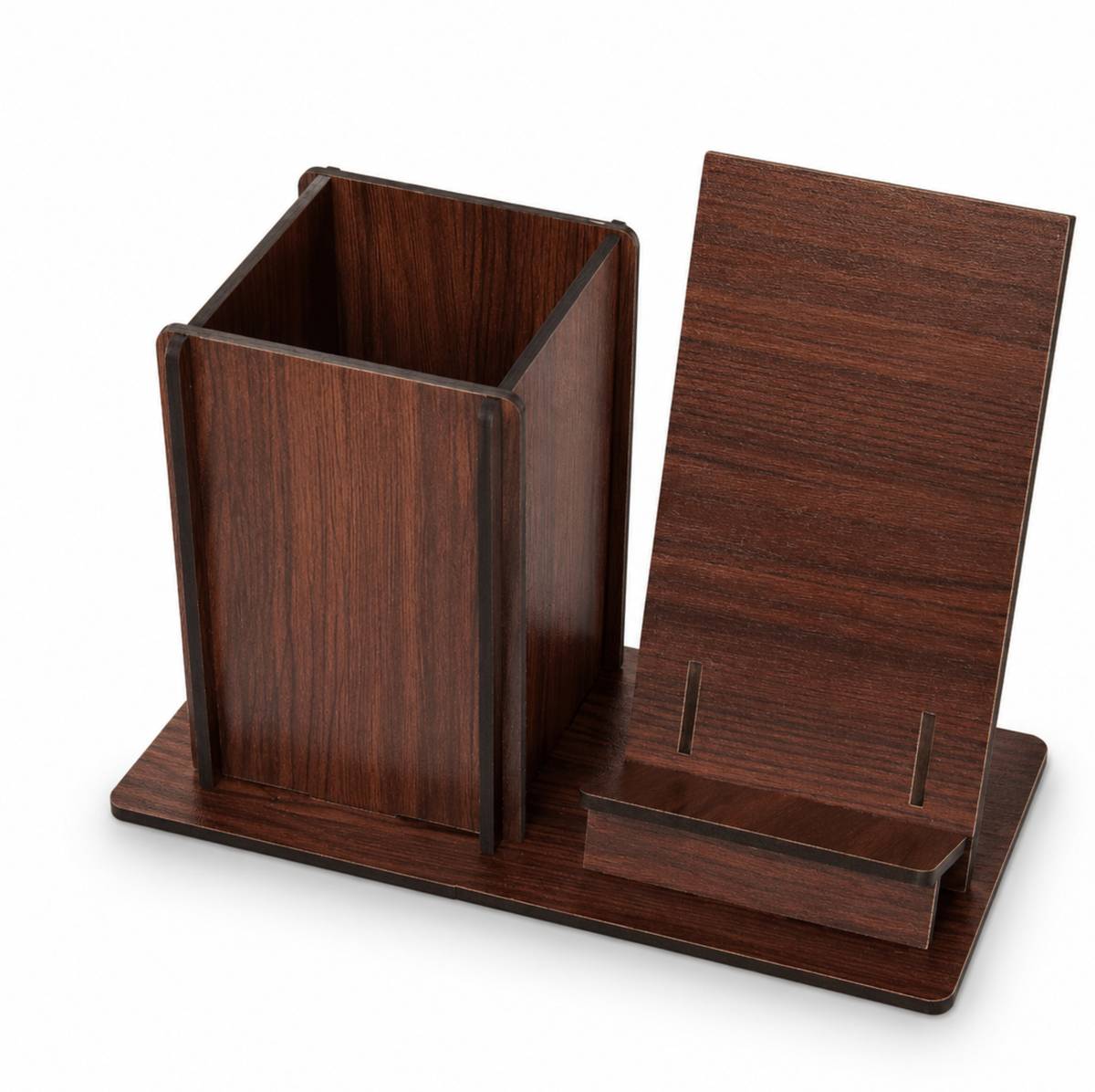2 Compartments MDF Desktop Organizer