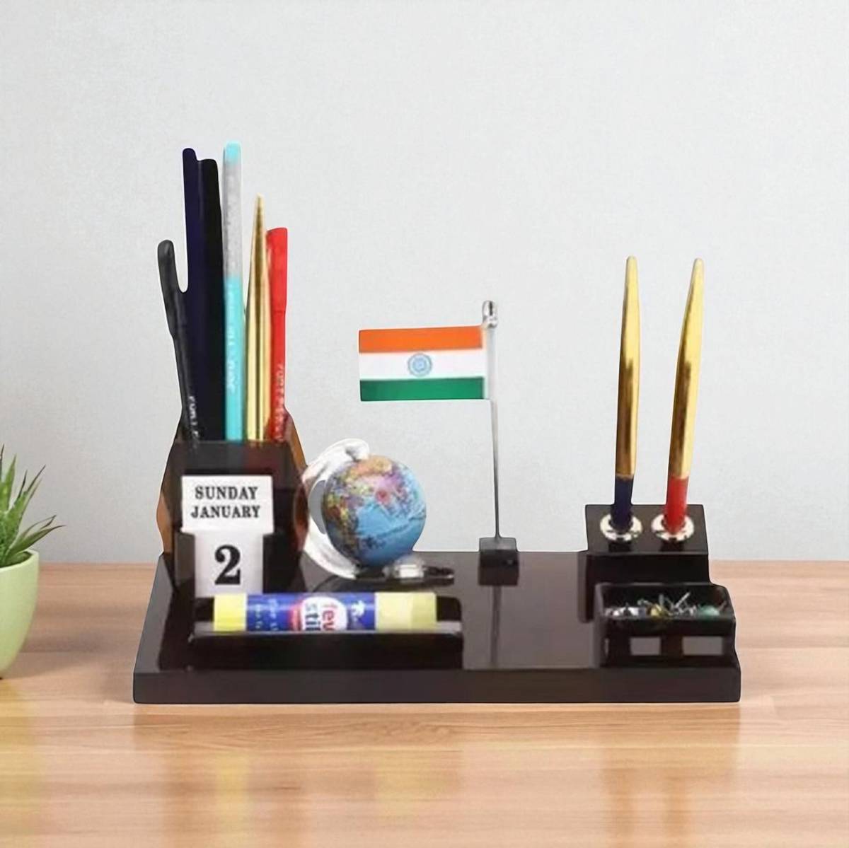 4 Compartments Acrylic Multi-Purpose Organizer